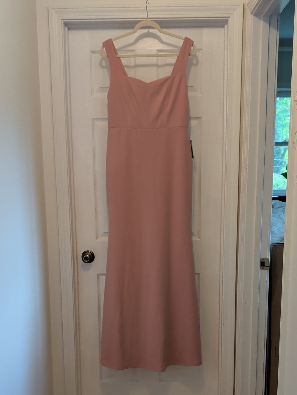 Lulu's Blush Pink Maxi Dress with Wide Straps
